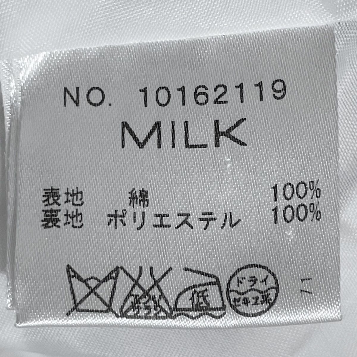 MILK(ミルク) ワンピース レディース美品 - 白×レッド×マルチ クルー ...