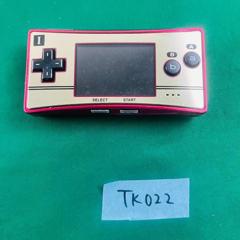 TK022 完品 デザイン Nintendo ゲームボーイミクロ GAMEBOY micro ファミコンバージョン 任天堂 ニンテンドー ゲームボーイ スーパーマリオ20周年 マリオ 携帯型ゲーム機 第5世代 オリジナルデザイン