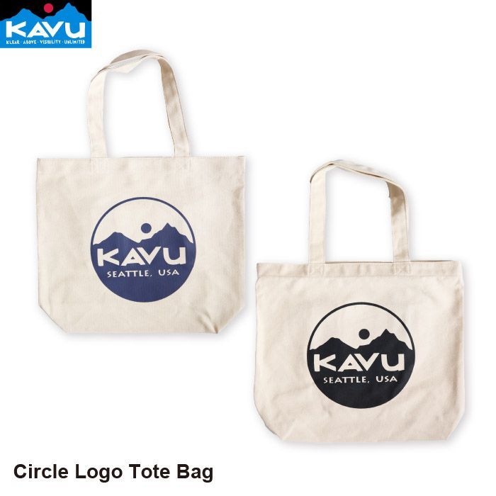 新品】KAVU カブーCircle Logo Tote Bag エコバッグ トートバッグ ...