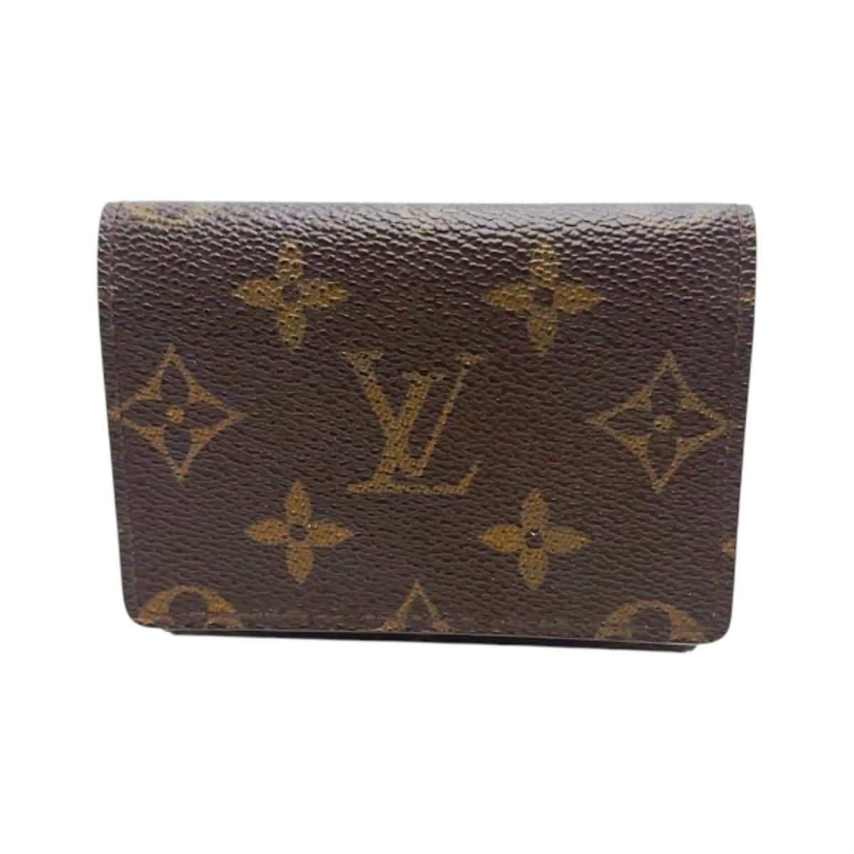 ルイヴィトン M62920 モノグラム カードケース アンヴェロップ カルト ドゥ ヴィジット 名刺入れ LOUIS VUITTON ブラウン