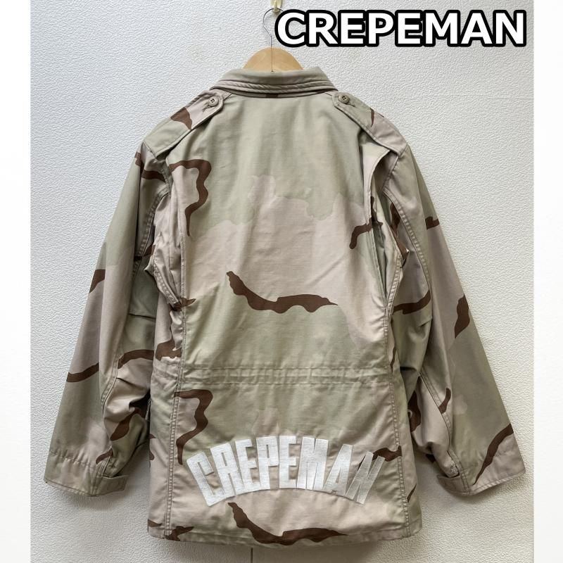CREPEMAN クレープマン ジャケット、上着 ジャンパー、ブルゾン GOLDEN MFG CO M-65 ボディ ロゴ 刺繍 デザートカモ ミリタリー 615