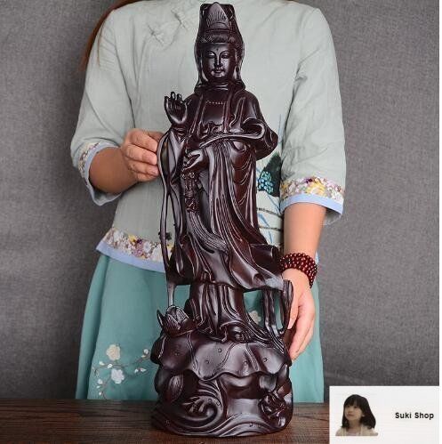 白檀　仏像　仏教美術　天然素材　置物　飾り物　古美術品　 置物　細密細工　仏教 銅 細工 仏教美術 玄奘参詣準提菩薩仏像 禅意茶道 置物 装飾品