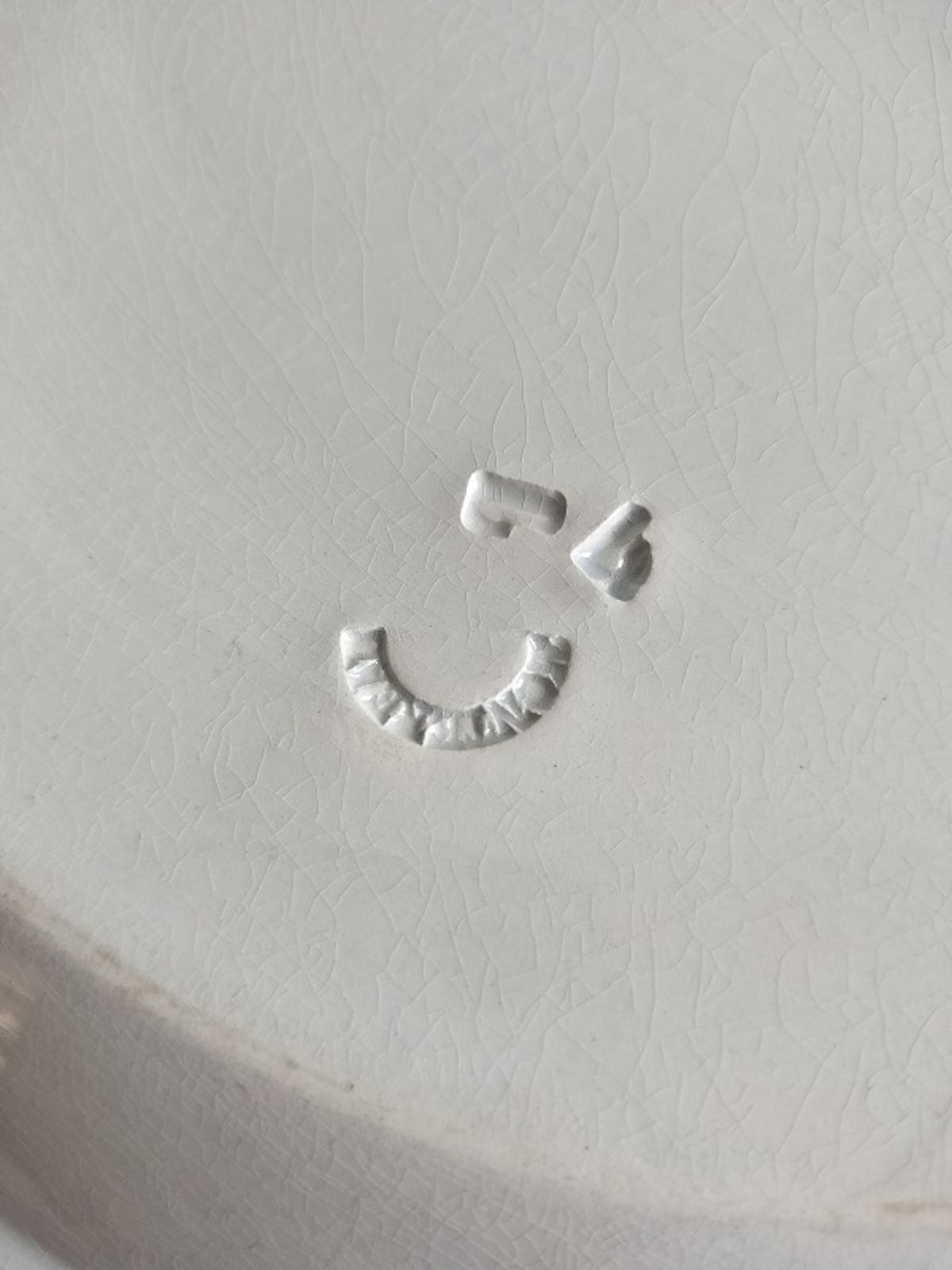 フランス アンティーク クレイユモントロー オクトゴナル 陶器 皿 レア