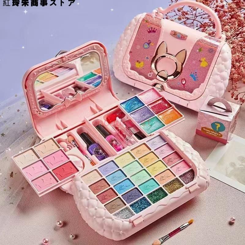 新型 メイクセット 女の子向け お子供用化粧品のおもちゃ 5歳