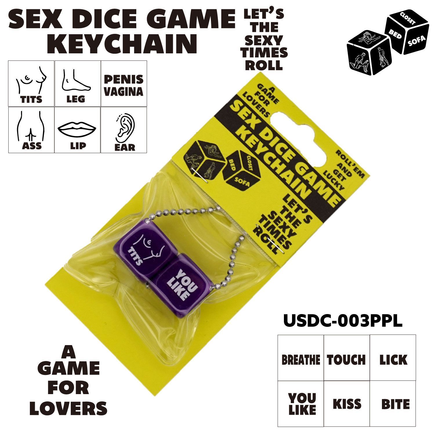 USA THE GENERAL STORE SEX DICE KEYCHAIN セックスダイス