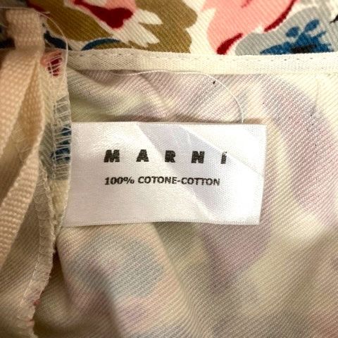 マルニ MARNI パンツ ボトムス コットン フラワー 花柄
