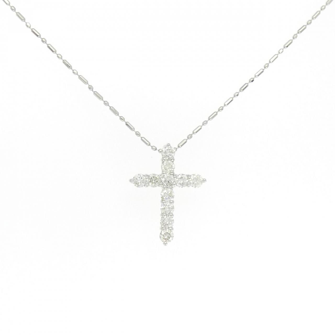 PT900|PT850 クロス ダイヤモンド ネックレス 0.56CT