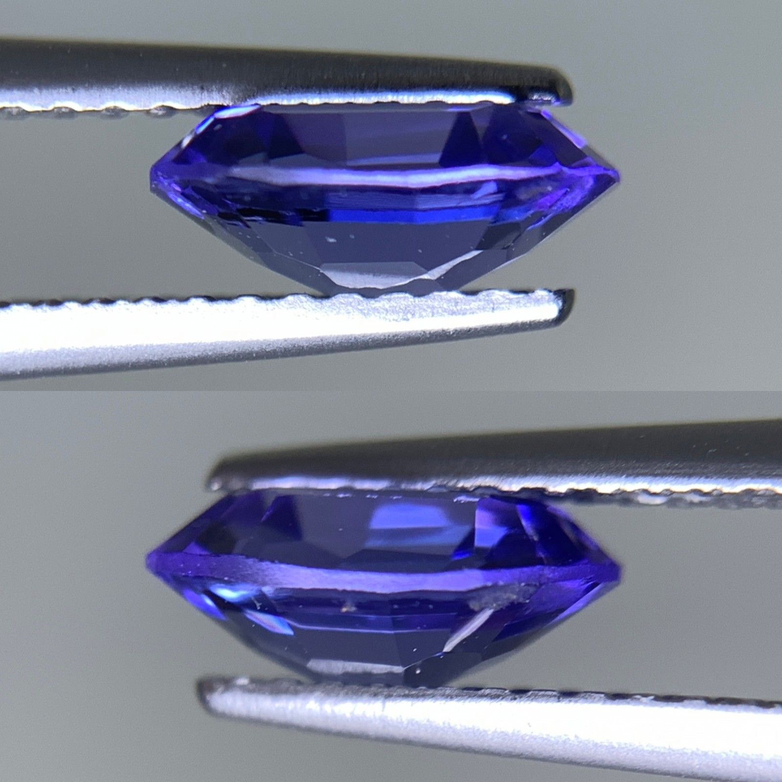 タンザナイト 天然 1.383ct 宝石ソーティング付き 8.2㎜×6.4