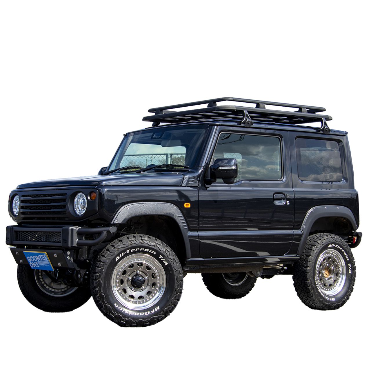 ジムニー GBルーフバスケットアルミ製 ルーフラック ２フットタイプ JB64 JB74 訳アリ