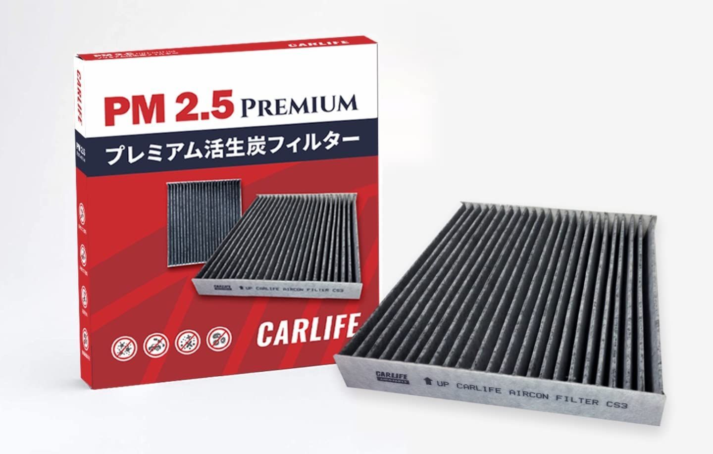 新着商品 H25.3 ~ ML21S H21.12 ROOK 活性炭入り ルークス 日産用 エアコンフィルター CARLIFE社