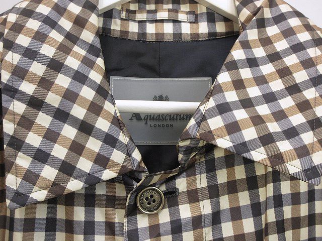 アクアスキュータム AQUASCUTUM フード付き 2way コート はっ水