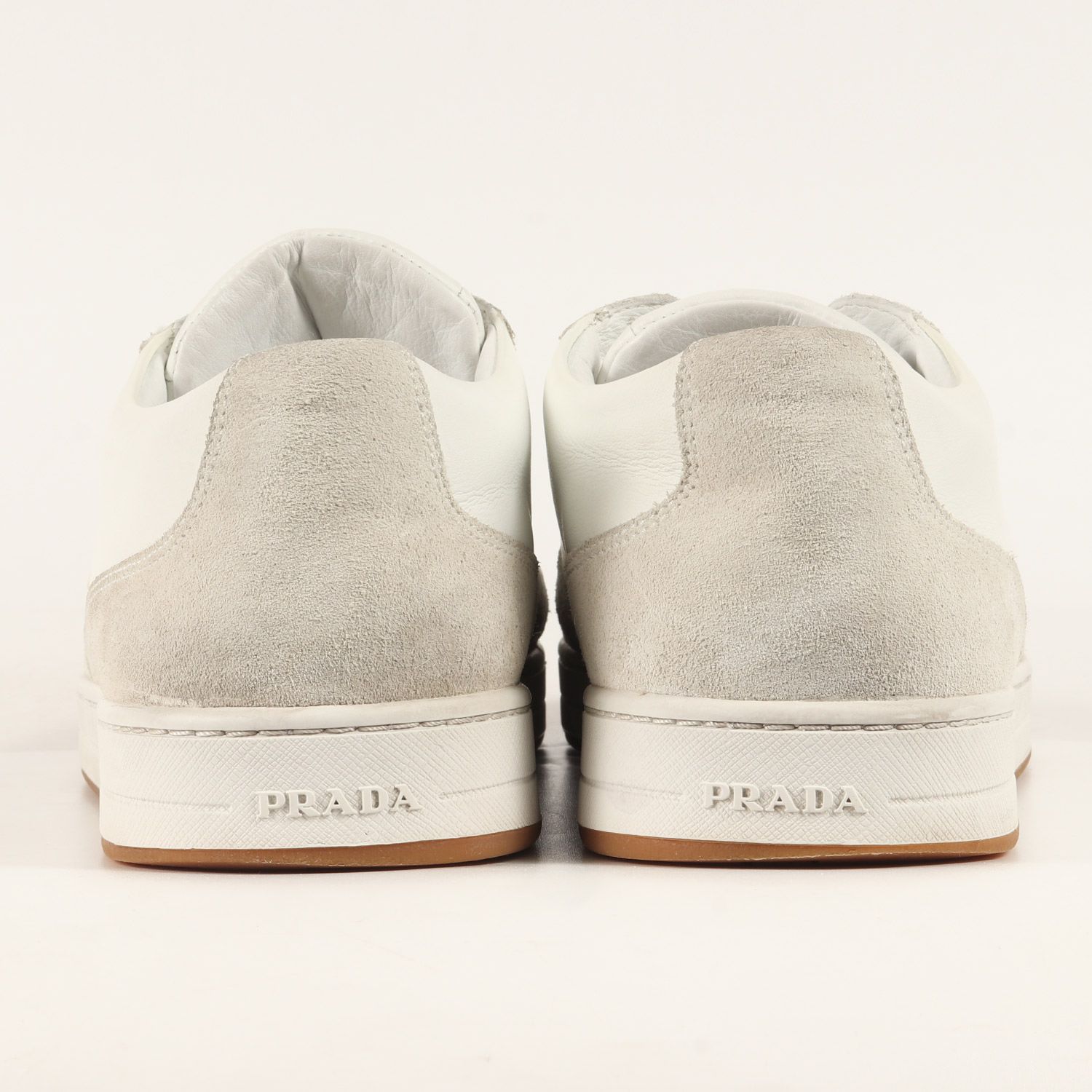 PRADA プラダ サイズ:9 1/2 トライアングルロゴ レザー レース