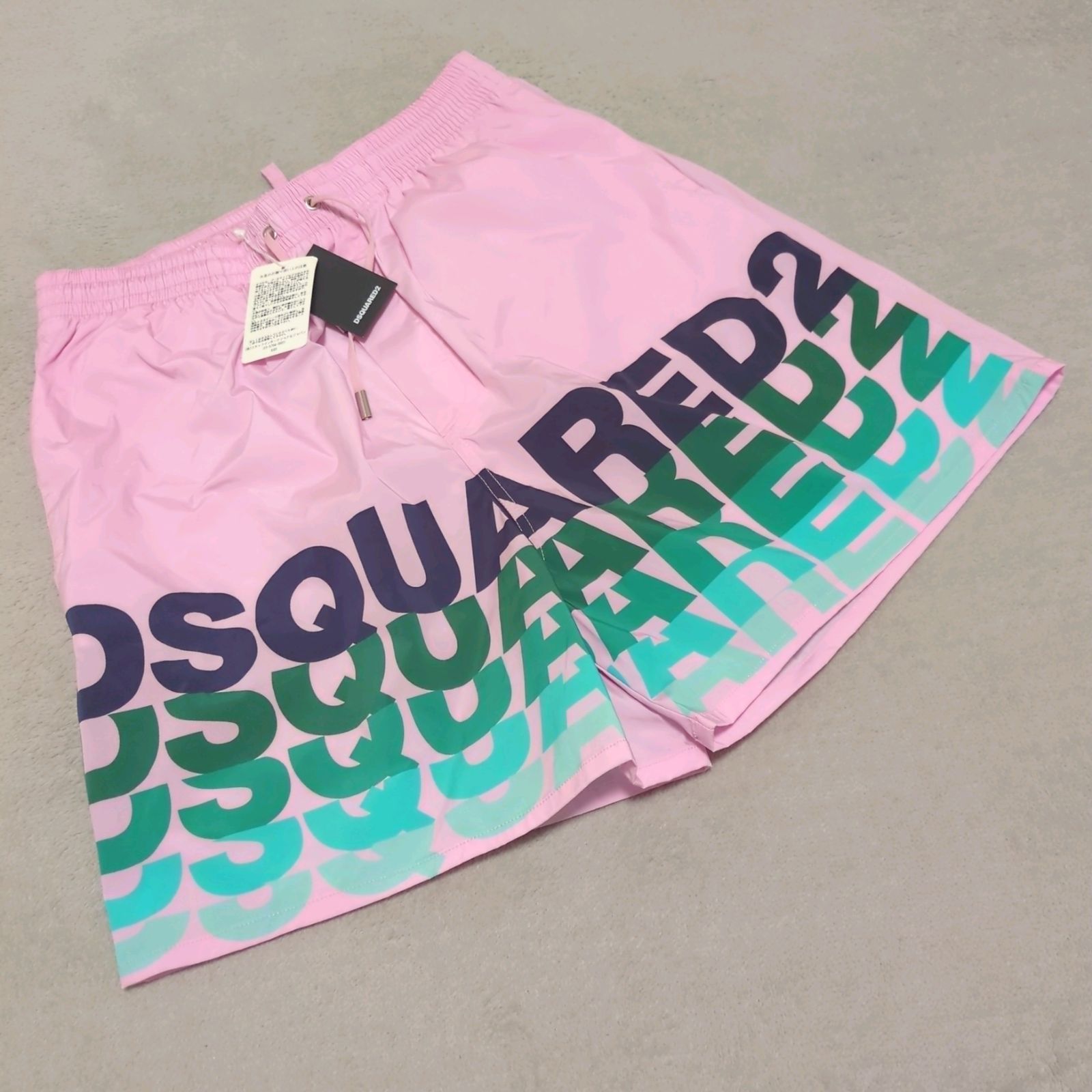 ディースクエアード 44 サーフパンツ 水着 ロゴプリント