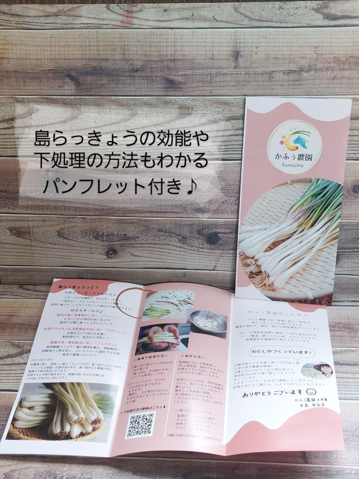 久米島産直　島らっきょう【お試し】300g