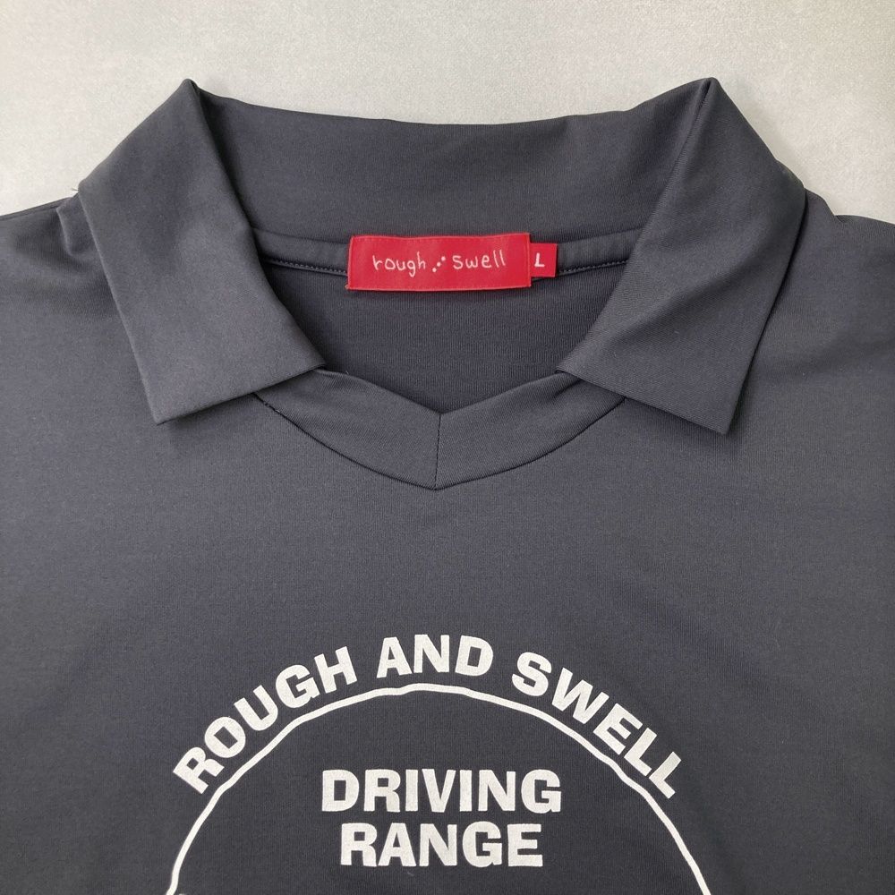 新品タグ付きrough & swell ゴルフレディース薄手M 定価19800 サイズ：L ROUGH&SWELL ラフアンドスウェル 2023年モデル 襟付き