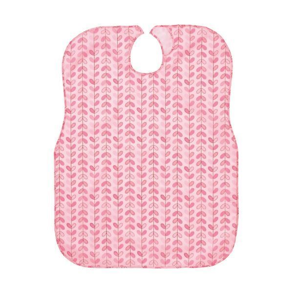 まとめ カワモトウィズエール 食事用エプロン レギュラータイプ リーフピンク 1枚 ×5セット