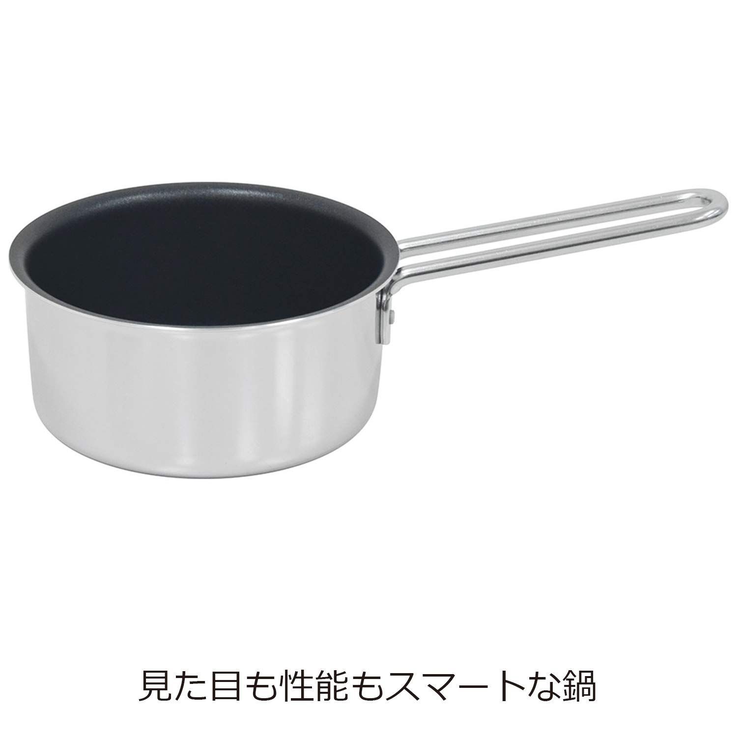 【特価商品】DUO-14S IH-デュオ PFOAフリー 日本製 ステンレス製 IH対応 14cm ミルクパン 片手鍋 ウルシヤマ金属工業 ...