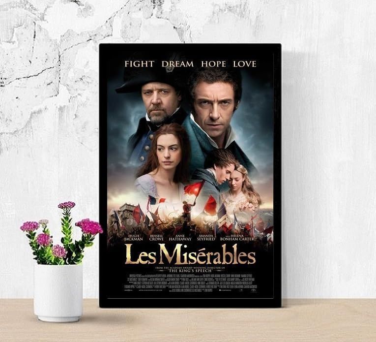 フレーム付-黒-】 映画ポスター レミゼラブル Les Miserables A3サイズ