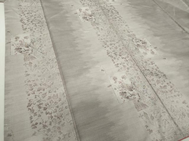 平和屋着物○都喜ヱ門 本場大島紬 7マルキ 総絣 色紙重ね葡萄蔦の葉花  