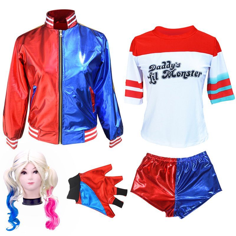 ハーレイクイン　コスプレ　11点セット ハーレイクイン コスプレ 11点セット ハーレイクイン コスプレ