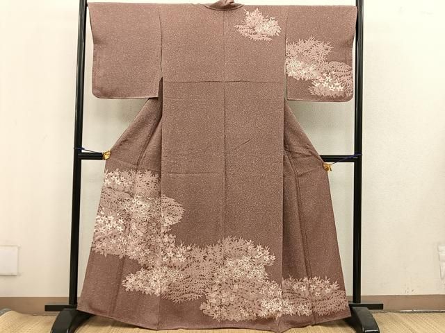 平和屋着物●訪問着　ロング丈　草花文　草花文　正絹　逸品　BAAU7232mz 平和屋着物○訪問着 ロング丈 草花文 草花文 正絹 逸品 BAAU7232mz