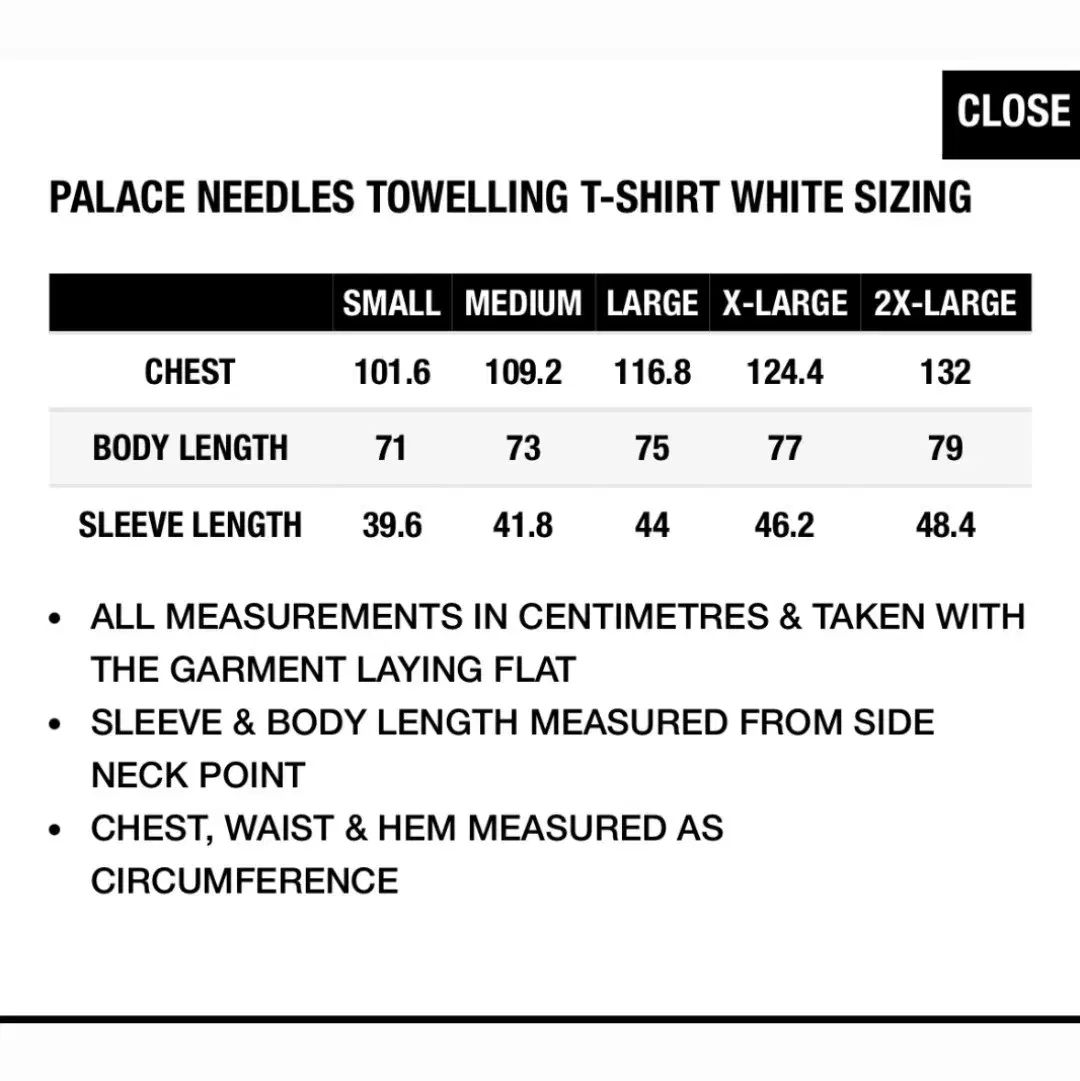 XL 24FW PALACE(パレス) x NEEDLES(ニードルズ) タオルで拭く T XL 24FW PALACE(パレス) x NEEDLES(ニードルズ) タオルで拭く T