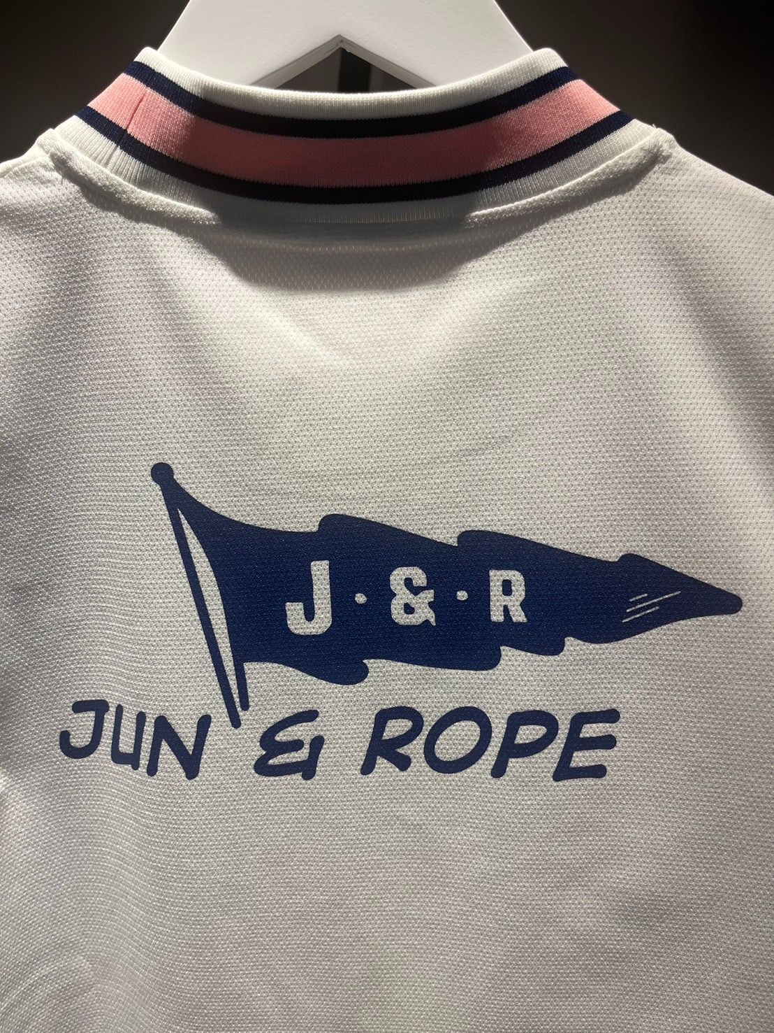 Jun & Ropé UV ストレッチメッシュ衿ライン半袖モックネックシャツ Jun & Ropé UV ストレッチメッシュ衿ライン半袖モックネックシャツ