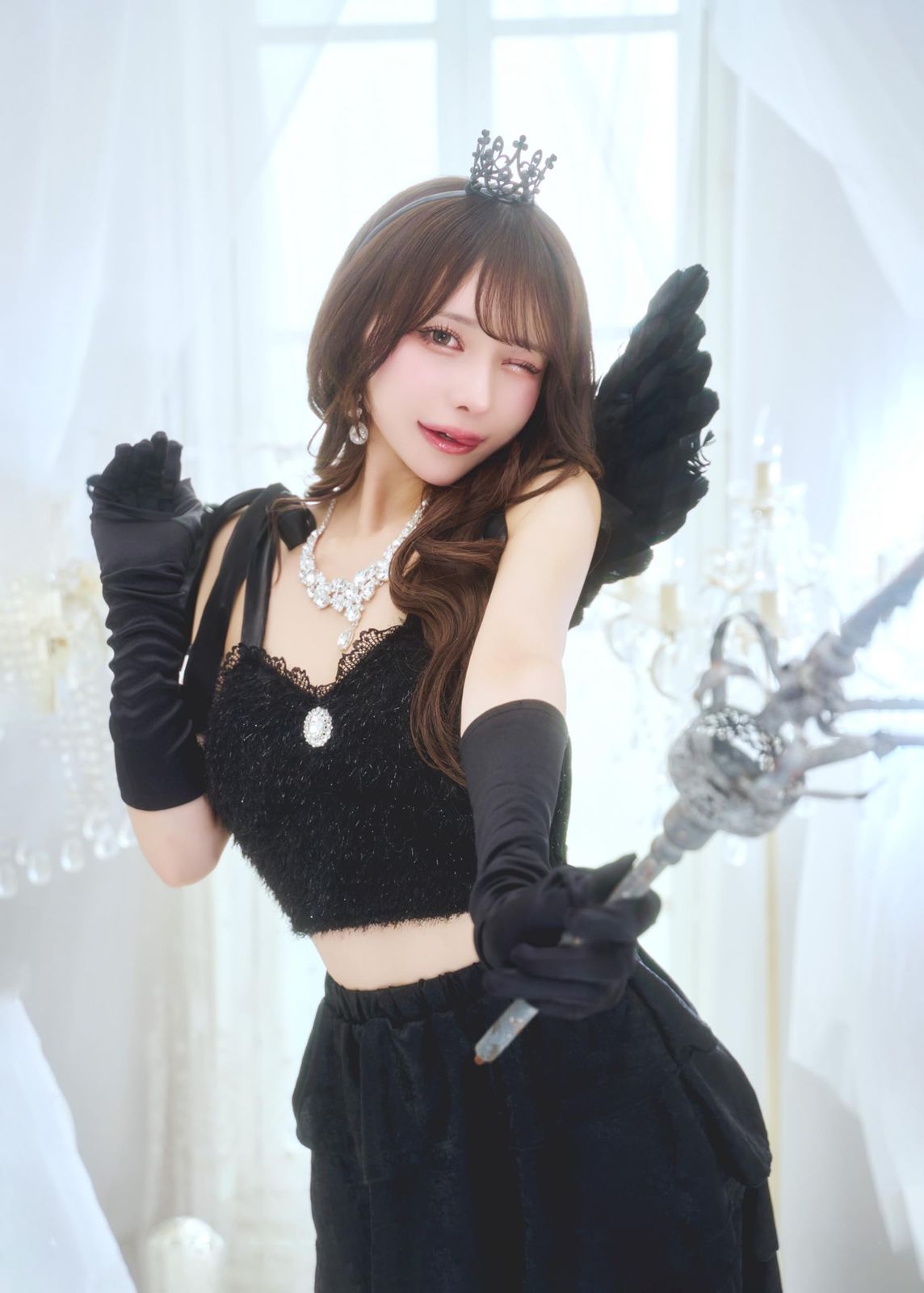 クリアストーン Clearstone ノアールヴェール コスプレ ハロウィン 堕天使 レディース ブラック