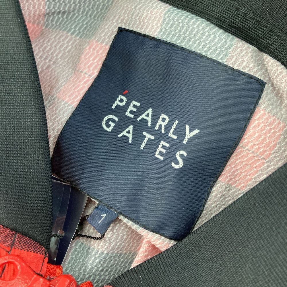 サイズ：1 PEARLY GATES パーリーゲイツ 055-1224008 ロゴ刺繍 オールインワン チェック柄 レッド系 [240101517479] ゴルフウェア レディース ストスト サイズ：1 PEARLY GATES パーリーゲイツ 055-1224008 ロゴ刺繍