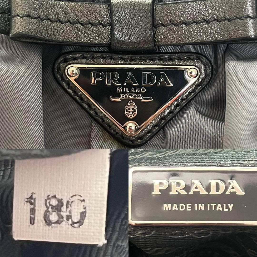 バッグ PRADA TESSUTO NYLON BOW RIBBON HAND BAG バッグ PRADA TESSUTO NYLON BOW RIBBON HAND BAG Prada Bow