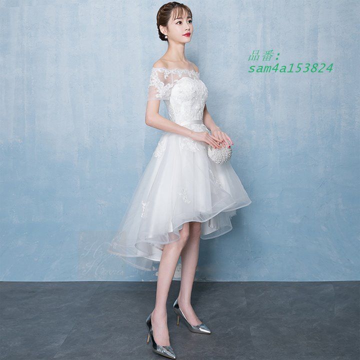 ワンピース ドレス イブニングドレス ミニ丈 レディース レース刺 体型カバー パーティー 春夏 セレモニー 2次会 お呼ばれ 秋冬 送料無料 結婚式 きれいめ am4a153824