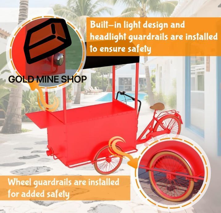 逆シート付き三輪車フードカート