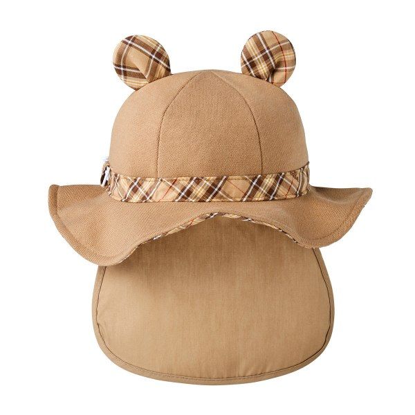 展示品 ミキハウス mikihouse 日よけ付き ハット 帽子 S 48-50cm ベージュ 09 全国送料無料。