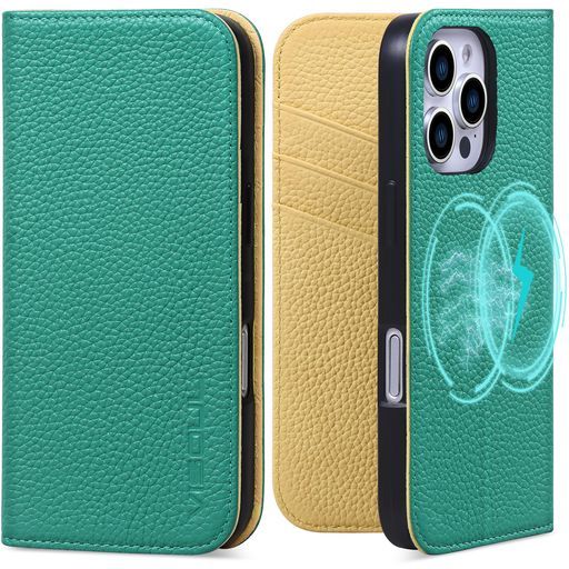 スマートフォン・携帯電話 VISOULiPhone16Pro対応ケース手帳型本革