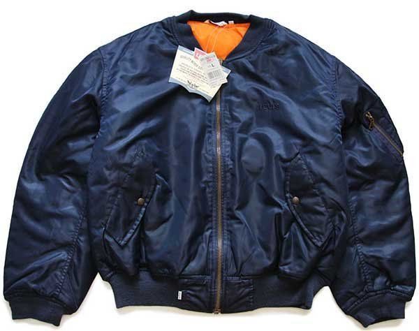 90s 希少 ヴィンテージ MA-1 DEADSTOCK ブラック DEADSTOCK⚡️ 1980~90's Vintage US Supplier's MA-1 Jacket