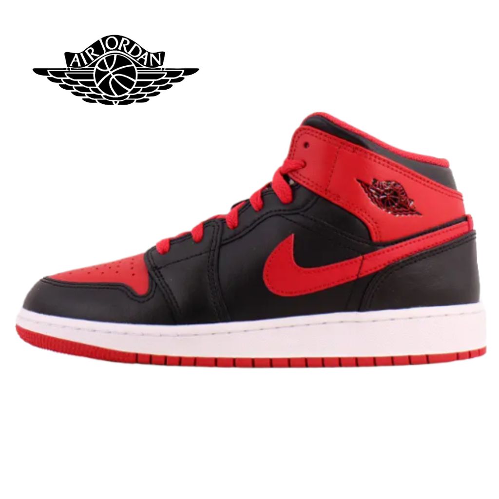 スニーカー NIKE AIR Jordan 1 MID(GS) DQ8423-060 Nike Air Jordan 1 Mid Alternate Bred 2022 DQ8423-060 GS New