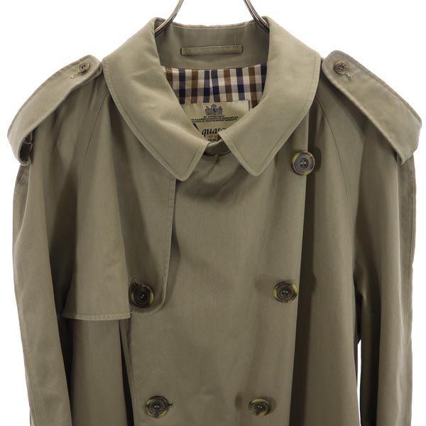 アクアスキュータム 英国製 トレンチ コート カーキ系 Aquascutum