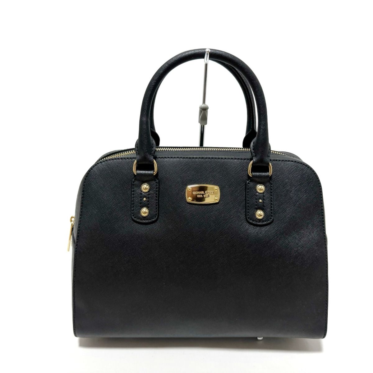 MICHAEL KORS(マイケルコース) ハンドバッグ美品 - 黒 レザー - メルカリ