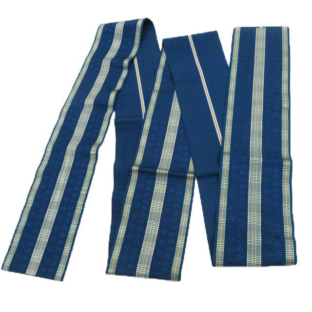 半幅帯 正絹 カジュアル 中古 リサイクル 正絹 未仕立て 全通