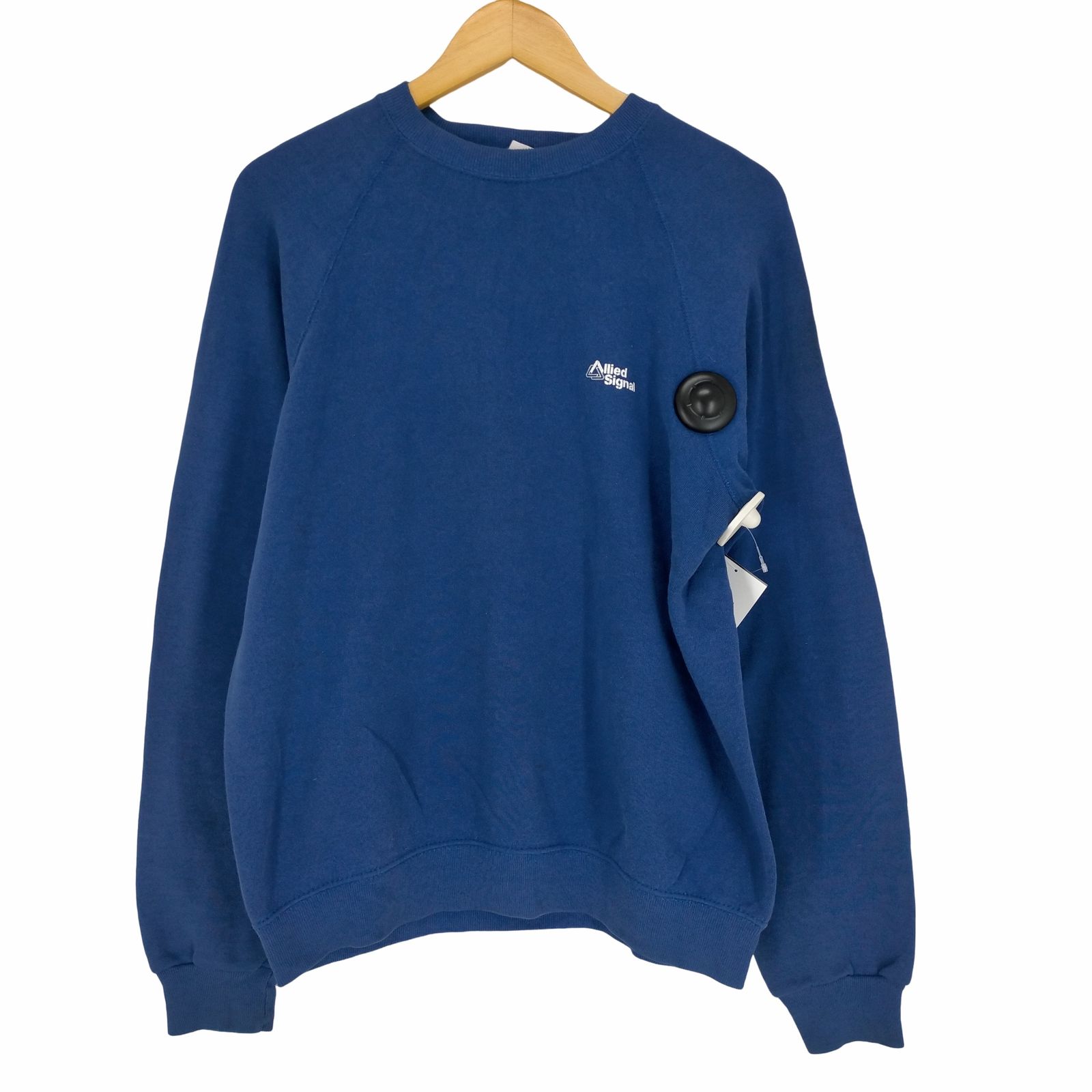ユーズドフルギ USED古着 {{BASSETT-WALKER}} 80s MADE IN USA フロントロゴプリントラグランスウェット メンズ JPN：L 
