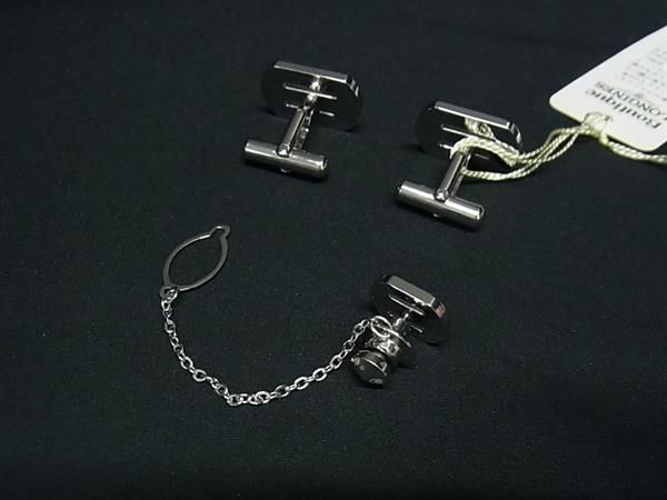 ロンジン LONGINES silver900×オニキス ネクタイピン カフス ロンジン LONGINES silver900×オニキス ネクタイピン カフス
