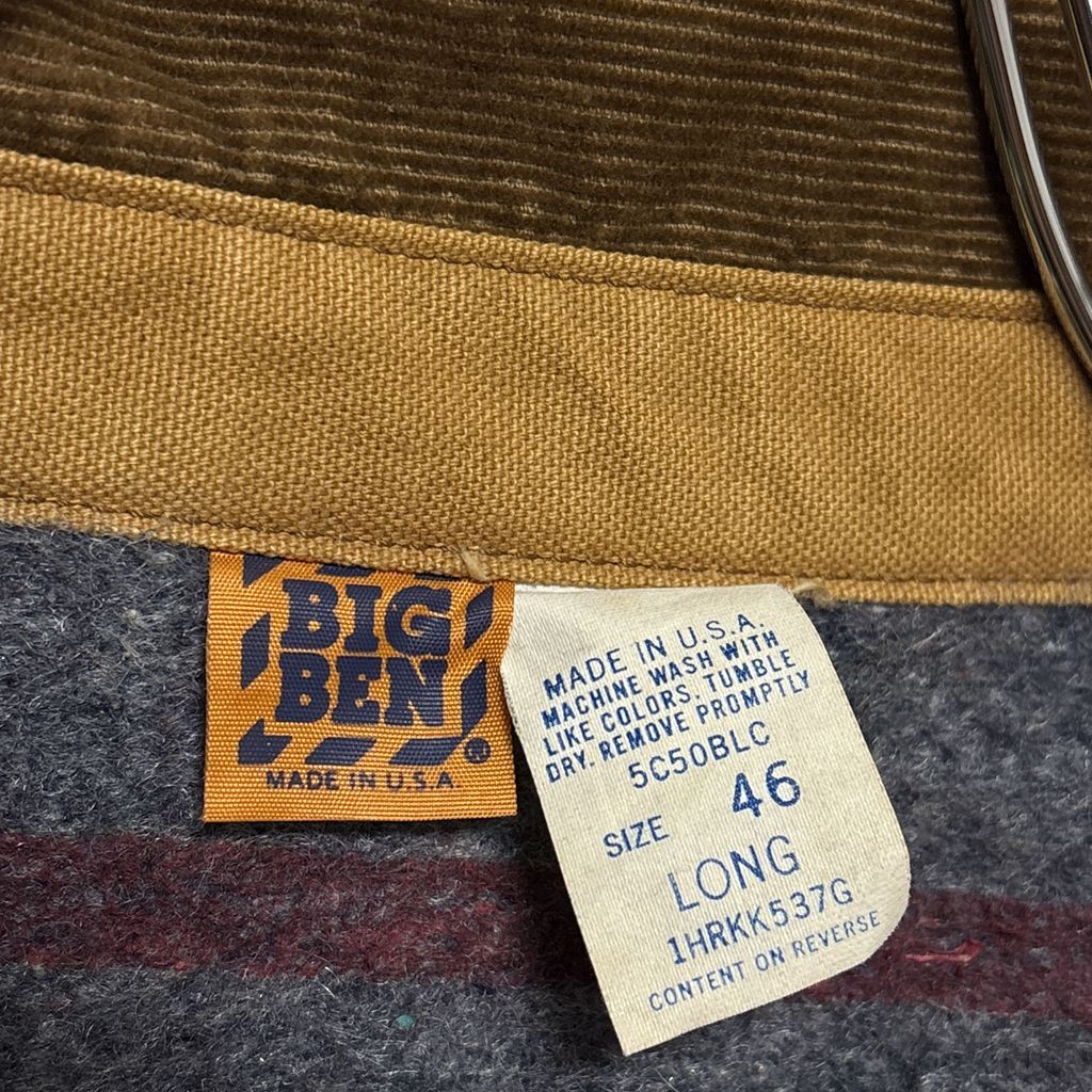 BIG BEN】 USA製 コーデュロイ襟 ダックカバーオール S-3128 - メルカリ
