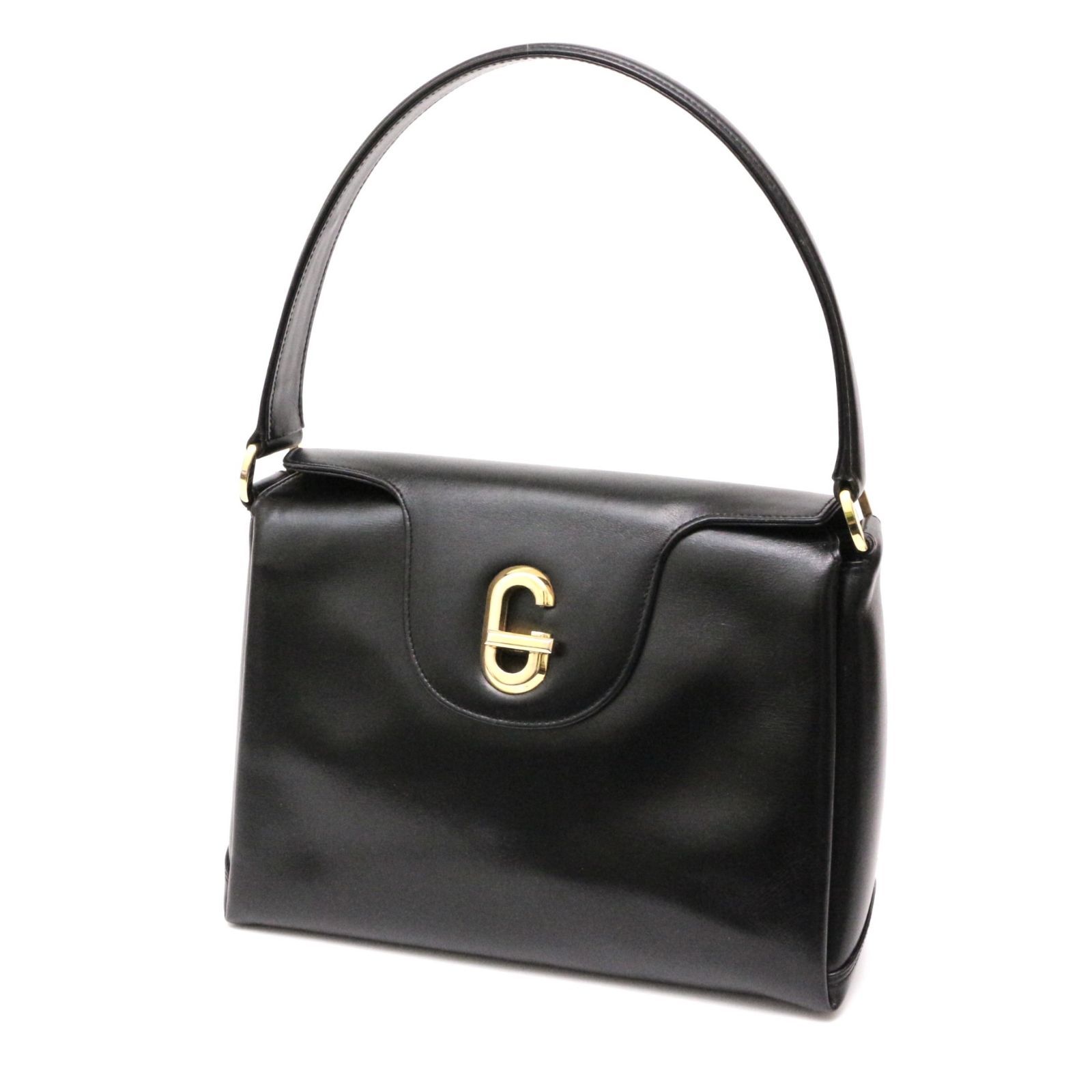 グッチ ハンドバッグ トップハンドル G金具 ターンロック オールド 