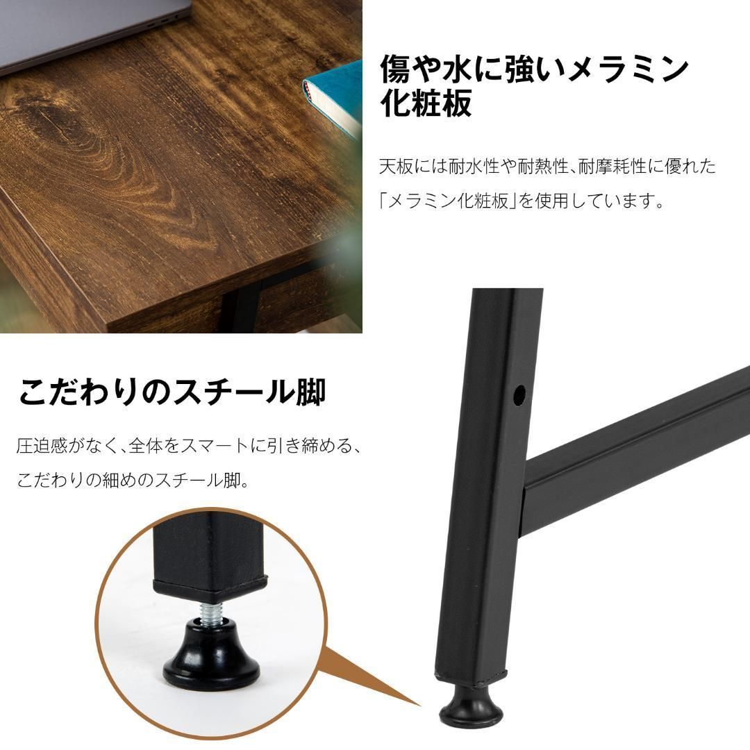 【人気商品】パソコンデスク　引き出し付き　幅100*奥48 　ナチュラル yew2