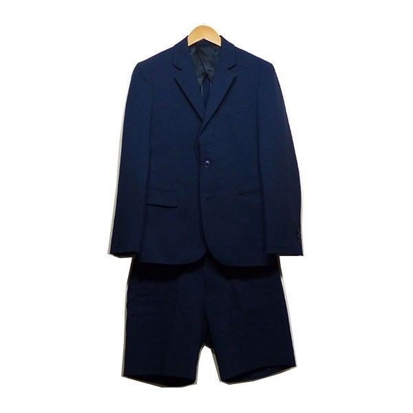 MISTERGENTLEMAN シアサッカーセットアップパンツ M BLUE - スラックス