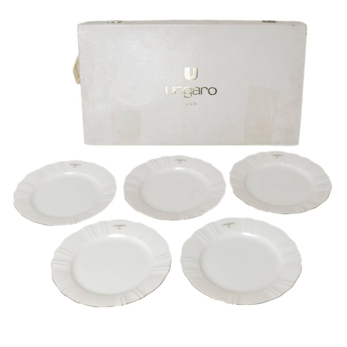 マエバタ プチケーキ皿5枚セット Ungaro×前畑陶器 プチケーキ皿 5枚