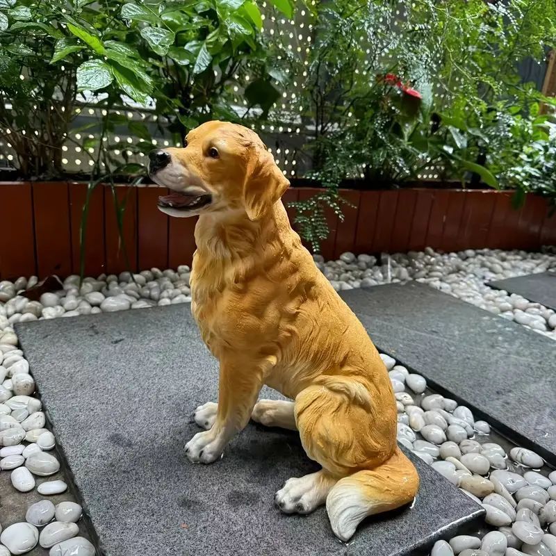 ゴールデンレトリバー置物 犬 置物 大型 犬 置物 屋外 玄関 リアル 