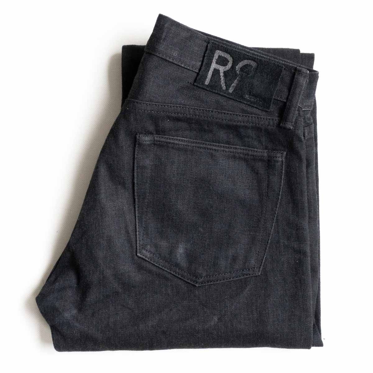 美品】RRL 【NEW BLACK ON BLACK SLIM FIT BLACK DENIM PANTS 】30×30 