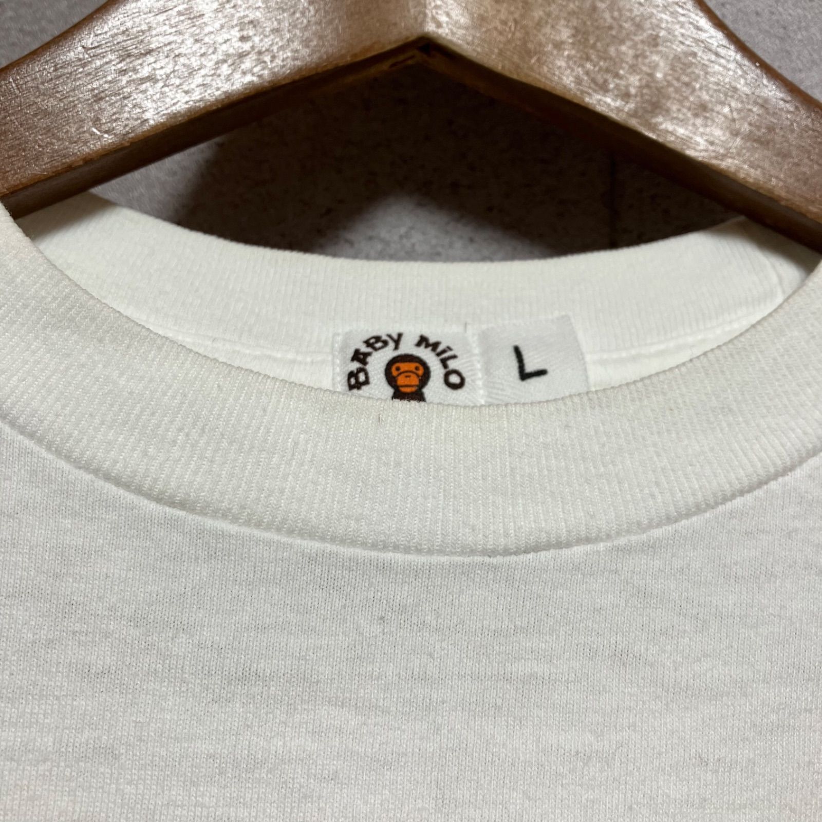 エイプ　マイロ✖️カウズ長袖Tシャツ ☆リバーシブル☆ KAWS MILO 長袖 Tシャツ Mサイズ a bathing