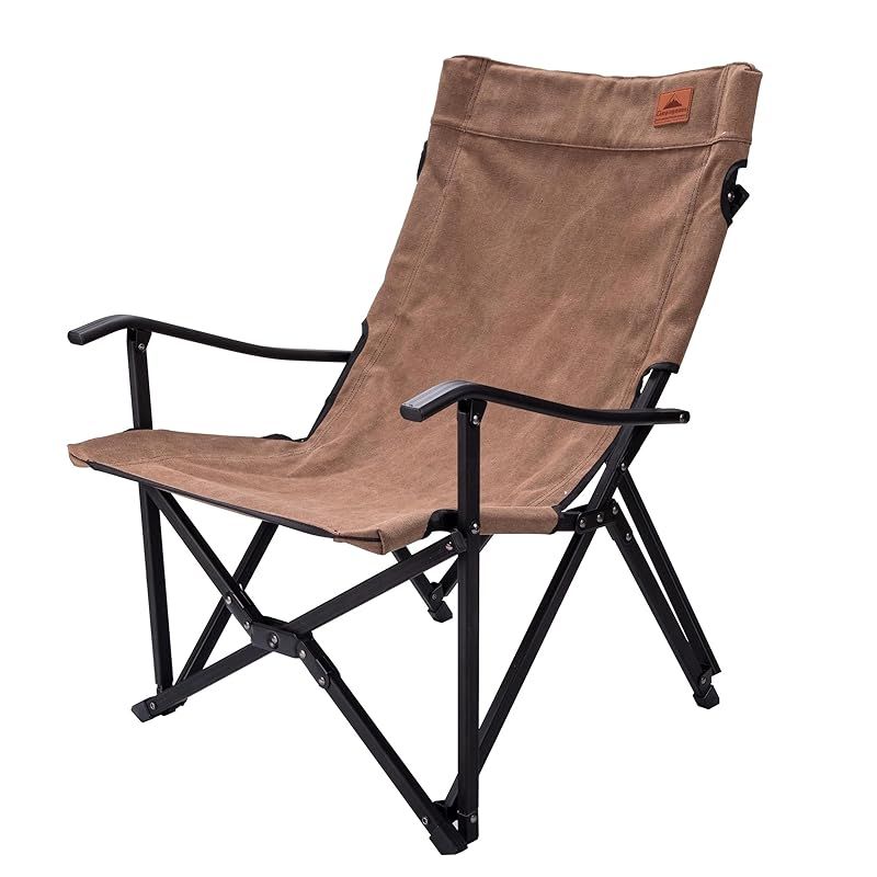 キャンピングムーン CAMPING MOON 焚き火 チェア ローチェア ロースタイルチェア 帆布生地 コヨーテ F-1003C-CF